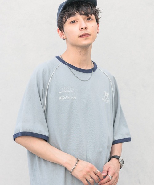 RAGEBLUE（レイジブルー）の「天竺/オーバーサイズゲームTシャツ（Tシャツ/カットソー・メンズ・ブルー/ホワイト/ブラック・MEDIUM/LARGE）」の4枚目の写真