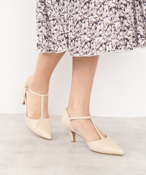 index（インデックス）の「Tストラップパンプス（パンプス・レディース・ブラック/グリーン系/ライトベージュ・02/03）」の13枚目の写真