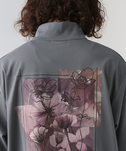 HARE（ハレ）の「バックプリントハーフZIPカットソー(HARE)（Tシャツ/カットソー・メンズ・グレー/ブラック/ホワイト・SMALL/MEDIUM）」の19枚目の写真