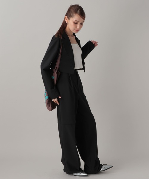 FOREVER 21(フォーエバー トゥエンティーワン)の「【2024FW】クロップドテーラードジャケット(テーラードジャケット・レディース・グレー/ダークブラウン/ブラック・FREE)」の16枚目の写真