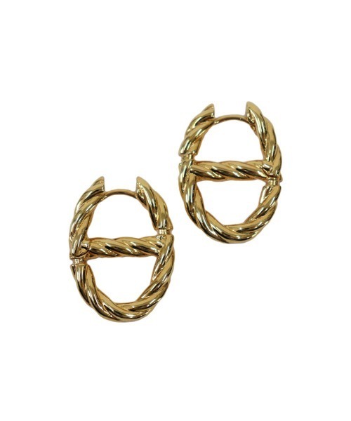 at.（アット）の「【at.】みーちゃん ツイストアンカーピアス（ピアス（両耳用）・レディース・ゴールド/シルバー・FREE）」の12枚目の写真