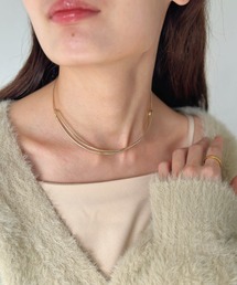 sowang | 【2way】Y字スライダーチョーカーネックレス- Y shape slider choker necklace-(チョーカー)