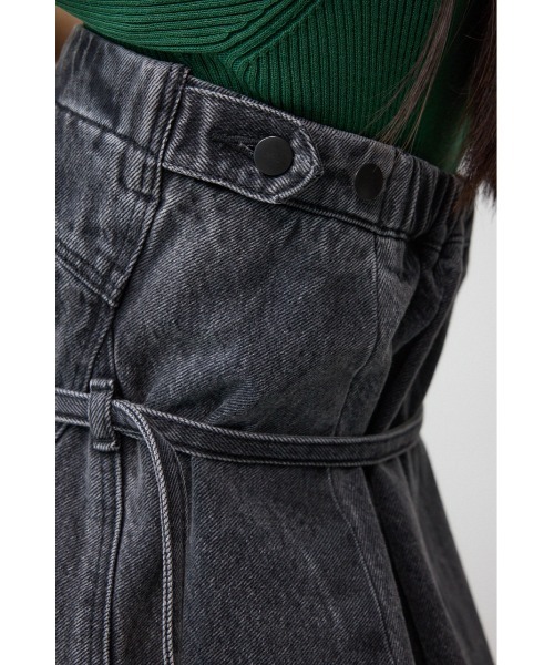AZUL by moussy(アズールバイマウジー)の「デニムベアビスチェ(キャミソール・レディース・ライトブラック/ブルー・FREE)」の14枚目の写真