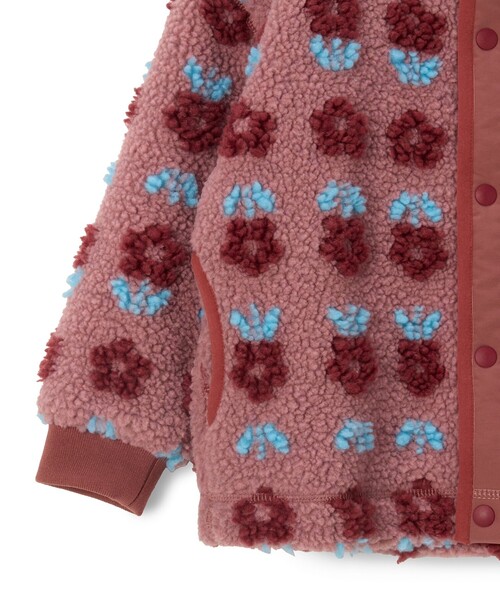BEAMS mini（ビームスミニ）の「ジャカード ボア ブルゾン 2024FW（90～150cm）（ブルゾン・キッズ・レッド系その他3/ホワイト系その他5/ネイビー・100/90/120/110/150/140/130）」の9枚目の写真