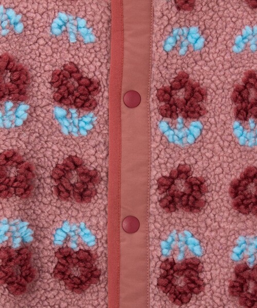 BEAMS mini（ビームスミニ）の「ジャカード ボア ブルゾン 2024FW（90～150cm）（ブルゾン・キッズ・レッド系その他3/ホワイト系その他5/ネイビー・100/90/120/110/150/140/130）」の10枚目の写真