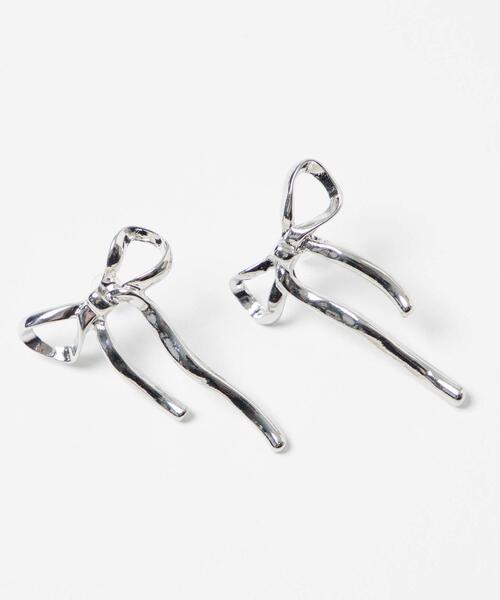 WEGO（ウィゴー）の「WEGO/メタルリボンピアス（ピアス（両耳用）・レディース・その他2/その他1・FREE）」の4枚目の写真