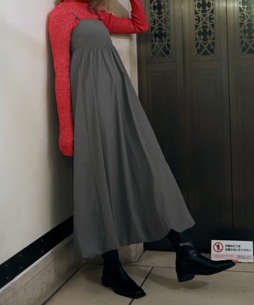 バルーンナイロンキャミワンピース（ワンピース）｜Mili affinity（ミリアフィニティー）