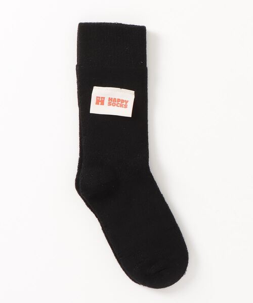 Happy Socks（ハッピーソックス）の「『HAPPY SOCKS』テンセルモダールソックス（ソックス/靴下・メンズ・ブラック・SMALL）」の2枚目の写真