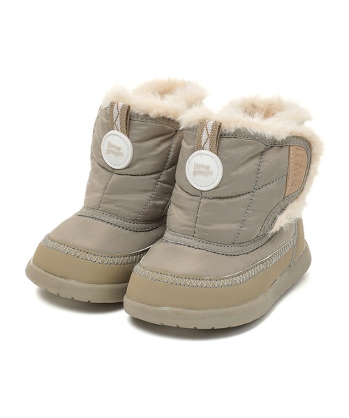 IFME（イフミー）の「BABY｜IFME patto 脱ぎ履き簡単ブーツ[撥水・防滑]（ブーツ・キッズ・ベージュ/ピンク/ホワイト・15.0cm/14.5cm/14.0cm/13.5cm/13.0cm/12.5cm/12.0cm）」の3枚目の写真