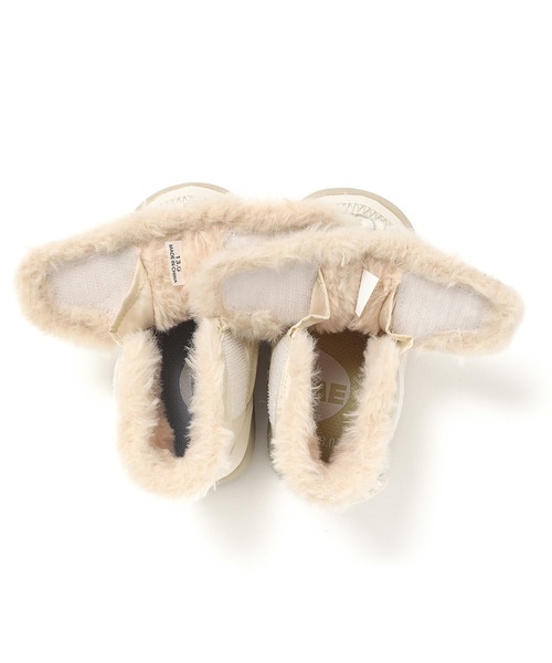 IFME（イフミー）の「BABY｜IFME patto 脱ぎ履き簡単ブーツ[撥水・防滑]（ブーツ・キッズ・ベージュ/ピンク/ホワイト・15.0cm/14.5cm/14.0cm/13.5cm/13.0cm/12.5cm/12.0cm）」の8枚目の写真