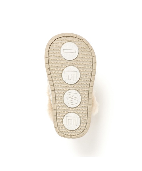 IFME（イフミー）の「BABY｜IFME patto 脱ぎ履き簡単ブーツ[撥水・防滑]（ブーツ・キッズ・ベージュ/ピンク/ホワイト・15.0cm/14.5cm/14.0cm/13.5cm/13.0cm/12.5cm/12.0cm）」の9枚目の写真