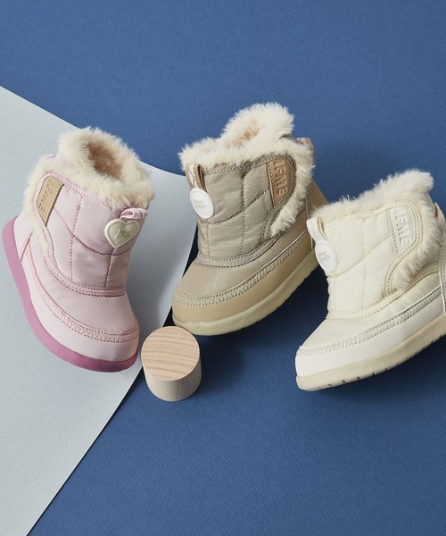 IFME（イフミー）の「BABY｜IFME patto 脱ぎ履き簡単ブーツ[撥水・防滑]（ブーツ・キッズ・ベージュ/ピンク/ホワイト・15.0cm/14.5cm/14.0cm/13.5cm/13.0cm/12.5cm/12.0cm）」の22枚目の写真