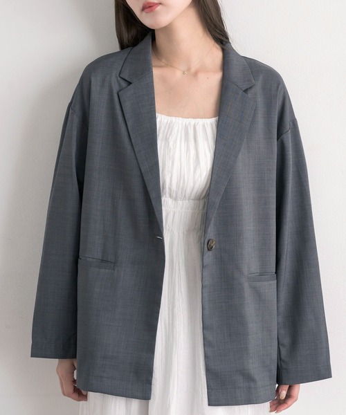 RETRO GIRL（レトロガール）の「【ゆるてろ】テーラーJK（その他アウター・レディース・ブラウン/チャコールグレー/ブラック・FREE）」の2枚目の写真