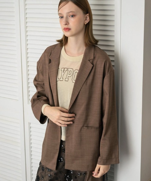 RETRO GIRL（レトロガール）の「【ゆるてろ】テーラーJK（その他アウター・レディース・ブラウン/チャコールグレー/ブラック・FREE）」の4枚目の写真