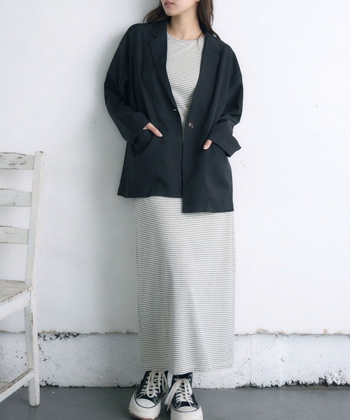 RETRO GIRL（レトロガール）の「【ゆるてろ】テーラーJK（その他アウター・レディース・ブラウン/チャコールグレー/ブラック・FREE）」の17枚目の写真