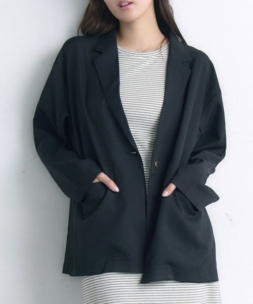 RETRO GIRL（レトロガール）の「【ゆるてろ】テーラーJK（その他アウター・レディース・ブラウン/チャコールグレー/ブラック・FREE）」の16枚目の写真