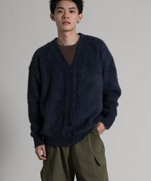 aimoha(�A�C���n)�́yaimoha neo�z Elegant Shaggy Knit Cardigan (AW)(�J�[�f�B�K��/�{����)