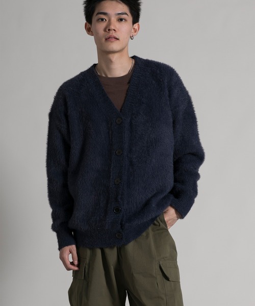 セール】【aimoha neo】 Elegant Shaggy Knit Cardigan (AW