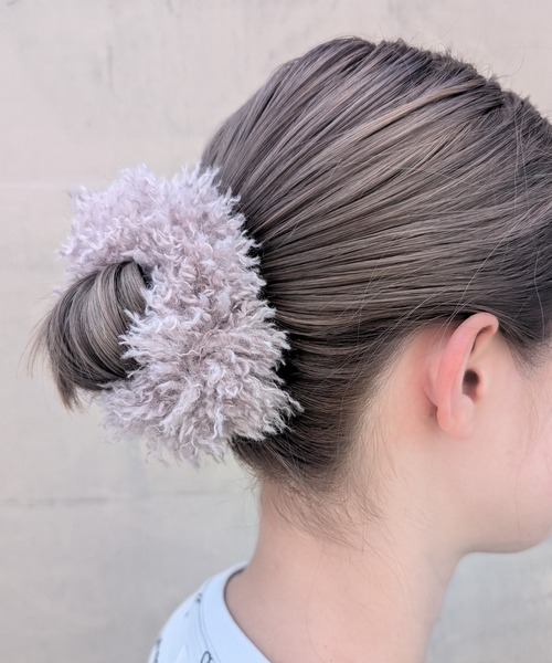 RUBY AND YOU（ルビーアンドユー）の「［select］ファーライクシュシュ（シュシュ・レディース・ピンク/ブラウン/パープル/ミント/ブラック/アイボリー・FREE）」の22枚目の写真