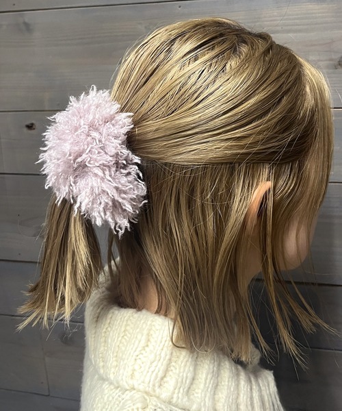 RUBY AND YOU（ルビーアンドユー）の「［select］ファーライクシュシュ（シュシュ・レディース・ピンク/ブラウン/パープル/ミント/ブラック/アイボリー・FREE）」の21枚目の写真