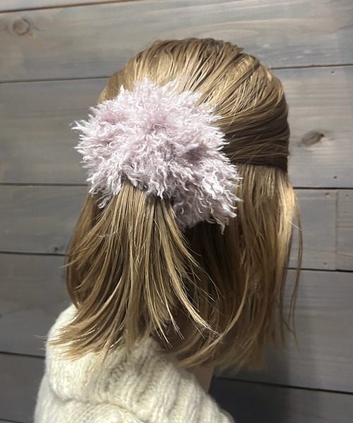 RUBY AND YOU（ルビーアンドユー）の「［select］ファーライクシュシュ（シュシュ・レディース・ピンク/ブラウン/パープル/ミント/ブラック/アイボリー・FREE）」の9枚目の写真