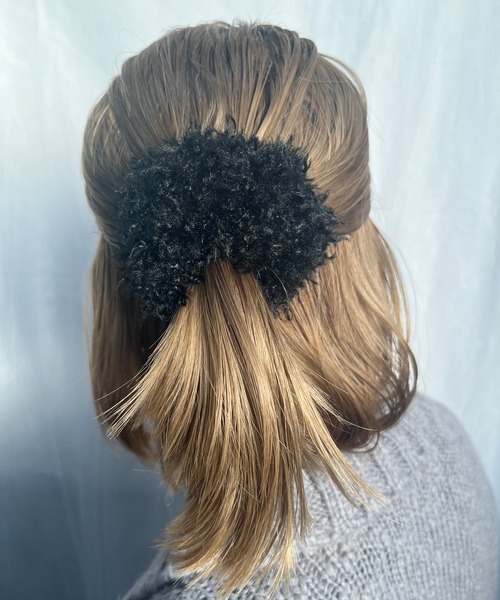 RUBY AND YOU（ルビーアンドユー）の「［select］ファーライクシュシュ（シュシュ・レディース・ピンク/ブラウン/パープル/ミント/ブラック/アイボリー・FREE）」の8枚目の写真