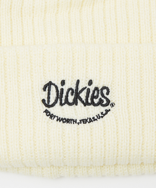 Dickies（ディッキーズ）の「【Dickes /ディッキーズ】 EMB KNIT WATCH/ワンポイント刺繍ビーニー（ニットキャップ/ビーニー・メンズ・ネイビー/ブラウン/オフホワイト/ブラック・フリー）」の9枚目の写真