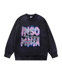HOOK -original- 古着風プリントウォッシュスウェット