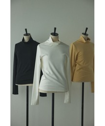 BLACK BY MOUSSY | high neck cut tops(ハイネックカットトップス)(Tシャツ/カットソー)