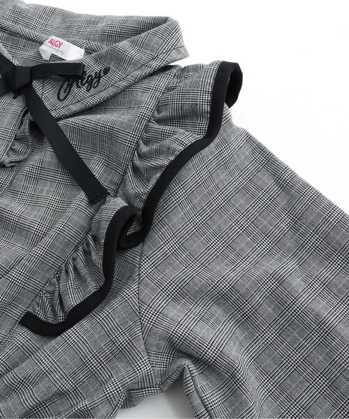 algy（アルジー）の「ハイショクラインガーリーワンピ（ワンピース・キッズ・ピンク/チェック/ベージュ・SMALL/MEDIUM/X-SMALL/XX-SMALL）」の7枚目の写真