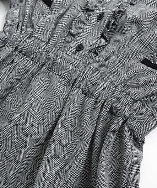 algy（アルジー）の「ハイショクラインガーリーワンピ（ワンピース・キッズ・ピンク/チェック/ベージュ・SMALL/MEDIUM/X-SMALL/XX-SMALL）」の8枚目の写真
