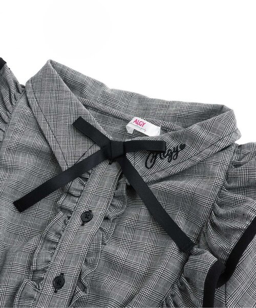 algy（アルジー）の「ハイショクラインガーリーワンピ（ワンピース・キッズ・ピンク/チェック/ベージュ・SMALL/MEDIUM/X-SMALL/XX-SMALL）」の19枚目の写真
