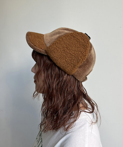 CPCM（シーピーシーエム）の「コーデュロイフライトキャップ（キャップ・レディース・ベージュ/ブラック/ブラウン・FREE）」の14枚目の写真