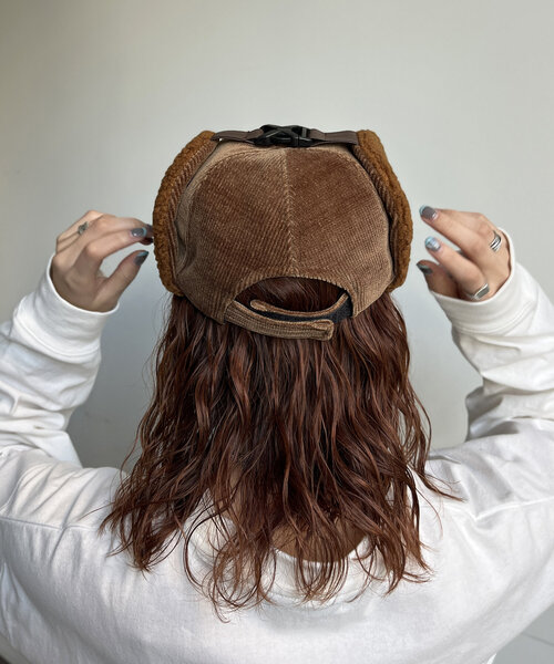 CPCM（シーピーシーエム）の「コーデュロイフライトキャップ（キャップ・レディース・ベージュ/ブラック/ブラウン・FREE）」の16枚目の写真