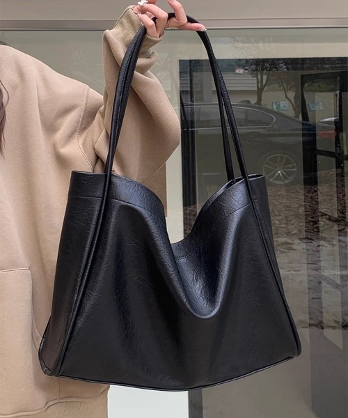 Miniministore(ミニミニストア)の「PUトートバッグ レディース A4(トートバッグ・レディース・ブラウン/シルバー/ブラック・FREE)」の15枚目の写真