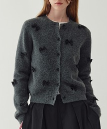 Fano Studios | ラウンドネック リボンデザイン ニットカーディガン FQ24S186【Fano Studios】(カーディガン/ボレロ)