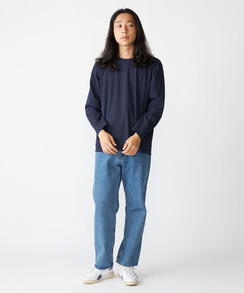 SHIPS: リバーシブル クルーネック 長袖 Tシャツ (ロンT) SHIPS｜SHIPS: リバーシブル クルーネック 長袖 Tシャツ (ロンT