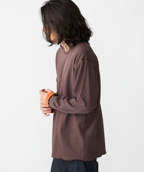 SHIPS(シップス)の「SHIPS: リバーシブル クルーネック 長袖 Tシャツ (ロンT)(Tシャツ/カットソー・メンズ・ネイビー/ホワイト/ブラウン・SMALL/MEDIUM/LARGE/X-LARGE)」の11枚目の写真
