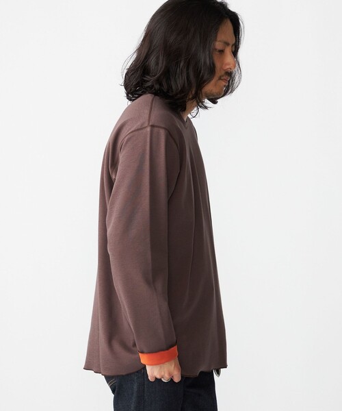 SHIPS: リバーシブル クルーネック 長袖 Tシャツ (ロンT) SHIPS｜SHIPS: リバーシブル クルーネック 長袖 Tシャツ (ロンT