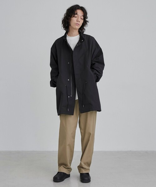 coen（コーエン）の「T/C ウェザーモッズコート（モッズコート・メンズ・ブラック/オリーブ・M/L/XL）」の4枚目の写真