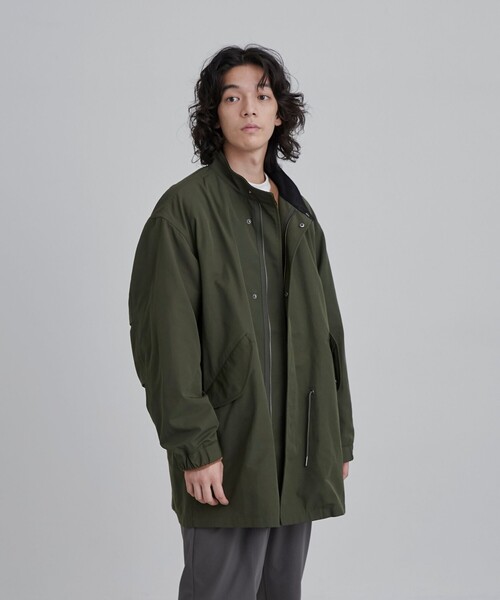 coen（コーエン）の「T/C ウェザーモッズコート（モッズコート・メンズ・ブラック/オリーブ・M/L/XL）」の11枚目の写真