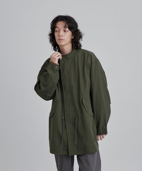 coen（コーエン）の「T/C ウェザーモッズコート（モッズコート・メンズ・ブラック/オリーブ・M/L/XL）」の13枚目の写真