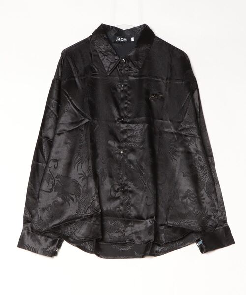 .KOM（ドットコム）の「『.KOM/ドットケーオーエム』中華風総柄シャツ【Y】【CN】（シャツ/ブラウス・メンズ・ブラック・XL/L）」の6枚目の写真