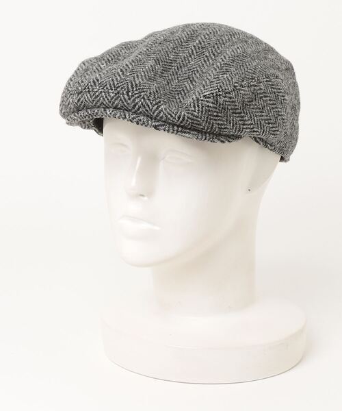 BROOKS BROTHERS（ブルックスブラザーズ）の「◆Archive Collection◆ウール ハリスツイード アイビーハット（ハンチング/ベレー帽・メンズ・ブラック×ホワイト・ONE SIZE）」の4枚目の写真
