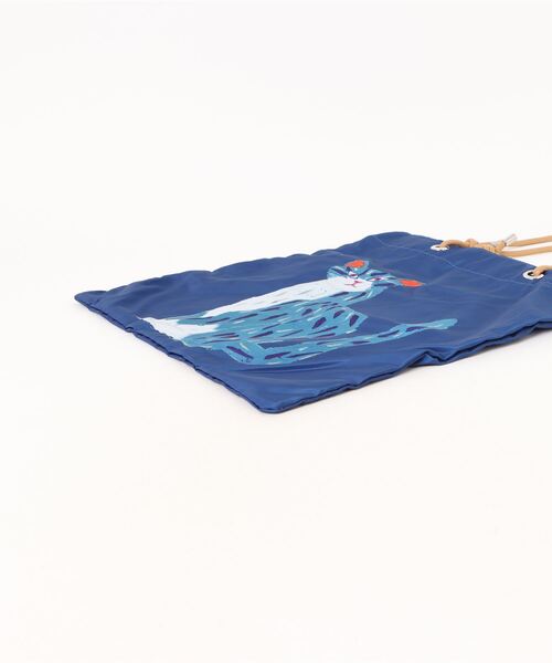 Elura（エルーラ）の「＜タムロアヤノさんコラボ＞ねこプリントバッグ/153242（トートバッグ・レディース・ベージュ/ブルー・ONE SIZE）」の4枚目の写真