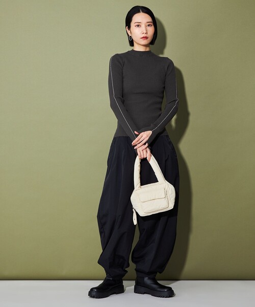 CITEN（シテン）の「＜CITEN＞モックネックニット（ニット/セーター・レディース・ダークブラウン/コバルトブルー/オレンジ/ダークグレー/グレー・FREE）」の11枚目の写真