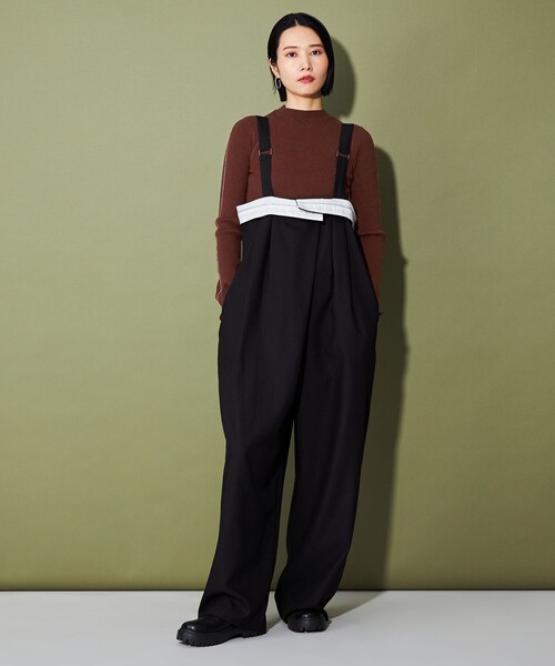 CITEN（シテン）の「＜CITEN＞モックネックニット（ニット/セーター・レディース・ダークブラウン/コバルトブルー/オレンジ/ダークグレー/グレー・FREE）」の12枚目の写真