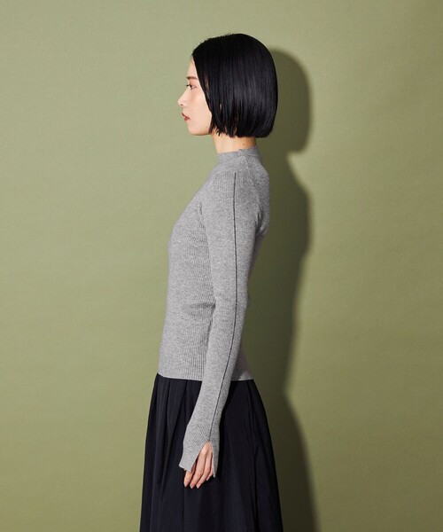 CITEN（シテン）の「＜CITEN＞モックネックニット（ニット/セーター・レディース・ダークブラウン/コバルトブルー/オレンジ/ダークグレー/グレー・FREE）」の20枚目の写真