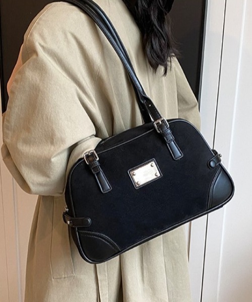 mebole(メボレ)の「レトロボストンショルダーバッグ(ショルダーバッグ・レディース・ブラック/ブラウン/キャメル・FREE)」の9枚目の写真
