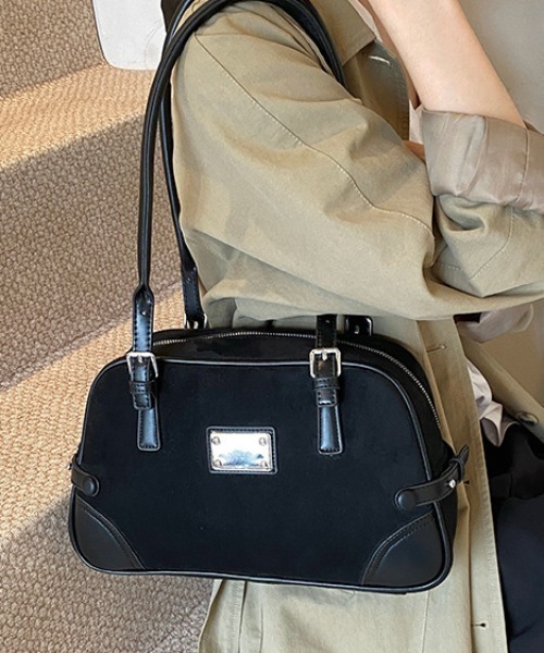 mebole(メボレ)の「レトロボストンショルダーバッグ(ショルダーバッグ・レディース・ブラック/ブラウン/キャメル・FREE)」の11枚目の写真
